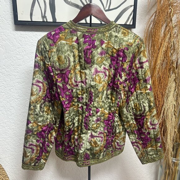 Howard Wolf Vintage Multicolor Floral Quilted Jacket - Picture 5 of 5